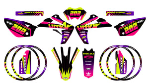 Kit déco Rieju MRT 50cc 2009-2021 Army Neon | autocollants moto | personnalisation 50cc | armysctv