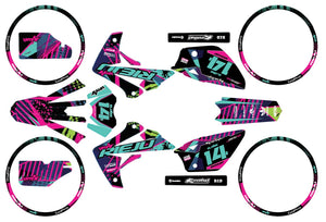 Kit déco Rieju MRT 50cc 2009-2021 Army Pinkster | autocollants moto | personnalisation 50cc | armysctv