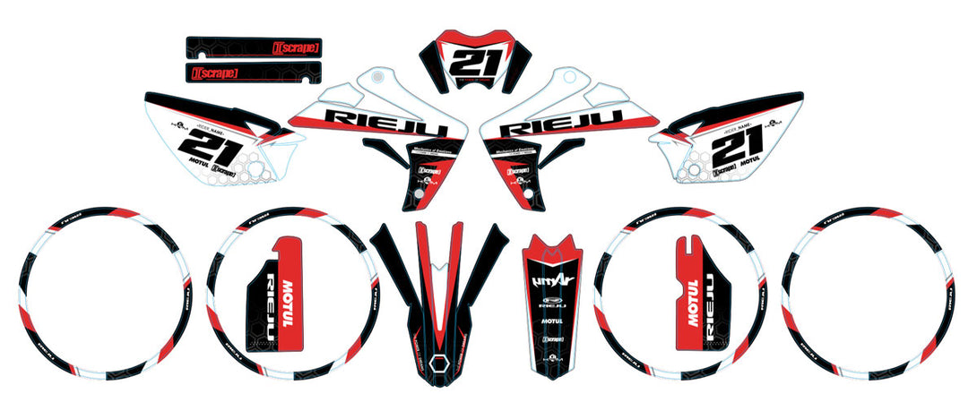 Kit déco 50cc Rieju MRT 2009-2021 Army Proxima