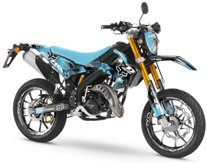 Kit déco Rieju MRT 50cc 2022-2025 Army Fox | autocollants moto | personnalisation 50cc | armysctv