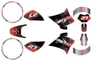 Kit déco 50cc Rieju RR 2005-2007 Septième | autocollants moto | personnalisation 50cc | armysctv