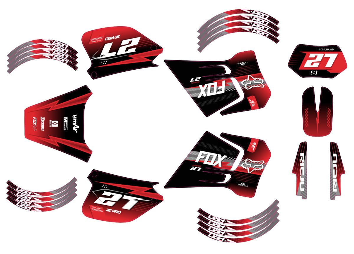 Kit pegatinas 50cc Rieju RR 1996-2004 Séptima | pegatinas para moto | personalización 50cc | armysctv