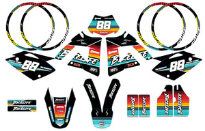 Kit déco Rieju 50cc SMX 2001-2009 Army Bikelife | autocollants moto | personnalisation 50cc | armysctv