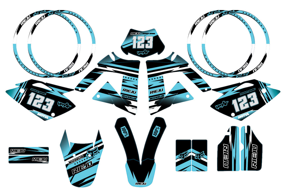 Dekor kit Rieju 50cc SMX 2001-2009 Army Dream | Motorradaufkleber | Personalisierung 50cc | armysctv