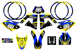 Kit déco Rieju 50cc SMX 2001-2009 Army Finder | autocollants moto | personnalisation 50cc | armysctv