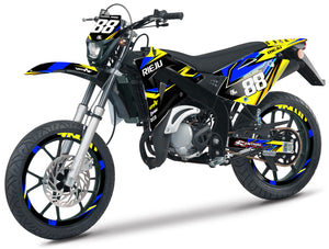 Kit déco Rieju 50cc SMX 2001-2009 Army Finder | autocollants moto | personnalisation 50cc | armysctv