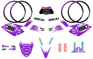 Kit déco Rieju 50cc SMX 2001-2009 Army Ghost | autocollants moto | personnalisation 50cc | armysctv