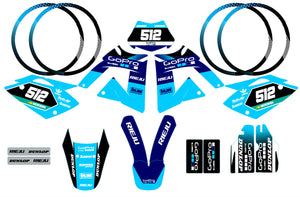 Kit déco Rieju 50cc SMX 2001-2009 GoPro | autocollants moto | personnalisation 50cc | armysctv