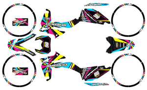 Kit déco Sherco 50cc 017-2025 Alpinestars | autocollants moto | personnalisation 50cc | armysctv