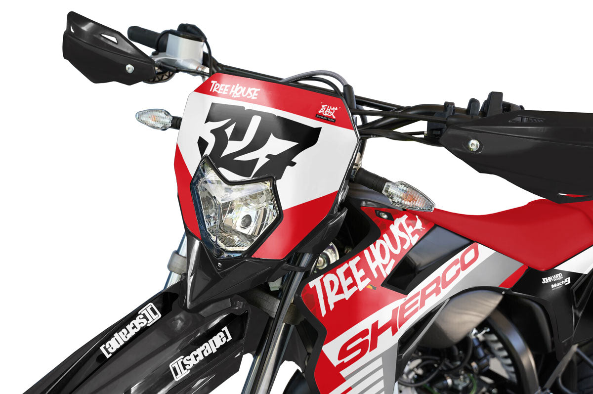 Kit pegatinas Sherco 50cc 2017-2025 Treehouse Crew | pegatinas para moto | personalización 50cc | armysctv