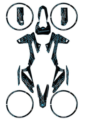 Kit déco Sherco 50cc 2017-2025 Army Dots | autocollants moto | personnalisation 50cc | armysctv