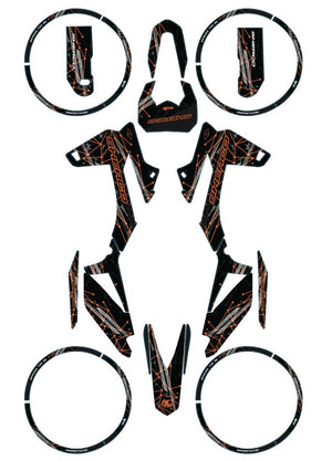 Kit déco Sherco 50cc 2017-2025 Army Dots | autocollants moto | personnalisation 50cc | armysctv