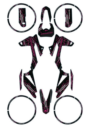 Kit déco Sherco 50cc 2017-2025 Army Dots | autocollants moto | personnalisation 50cc | armysctv