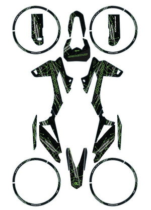 Kit déco Sherco 50cc 2017-2025 Army Dots | autocollants moto | personnalisation 50cc | armysctv