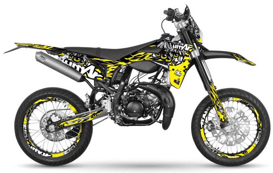 Graphics kit Sherco 50cc 2017-2025 Army Eyes | motorcycle stickers | 50cc customization | armysctv