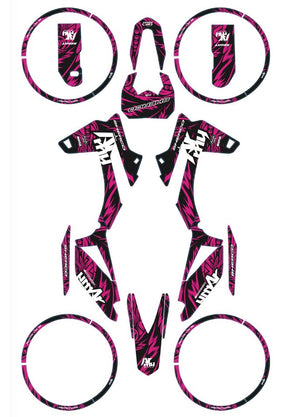 Kit déco Sherco 50cc 2017-2025 Army Feather | autocollants moto | personnalisation 50cc | armysctv