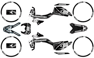 Kit déco Sherco 50cc 2017-2025 grenz | autocollants moto | personnalisation 50cc | armysctv