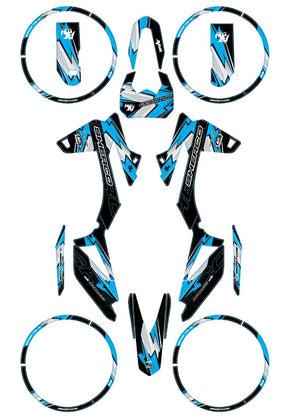 Kit déco Sherco 50cc 2017-2025 Army Kenny | autocollants moto | personnalisation 50cc | armysctv