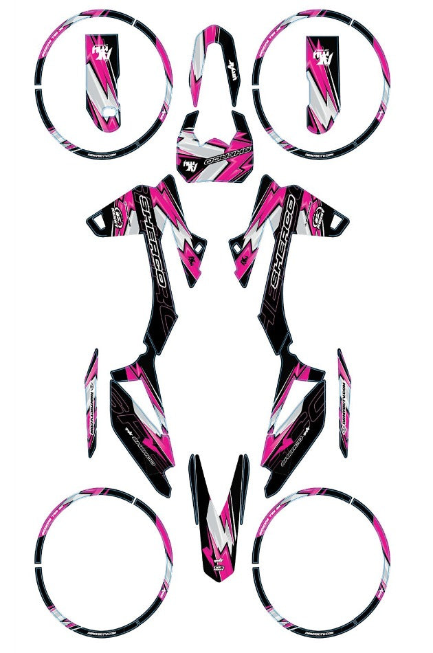 Sherco 50cc 2017-2025 Graphics kit Army Kenny | motorcycle stickers | 50cc customization | armysctv