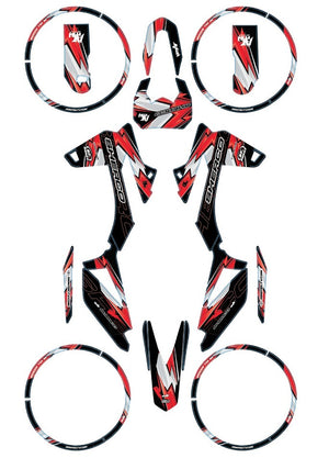 Kit déco Sherco 50cc 2017-2025 Army Kenny | autocollants moto | personnalisation 50cc | armysctv