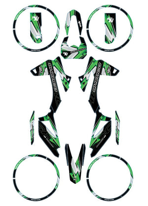 Kit déco Sherco 50cc 2017-2025 Army Kenny | autocollants moto | personnalisation 50cc | armysctv