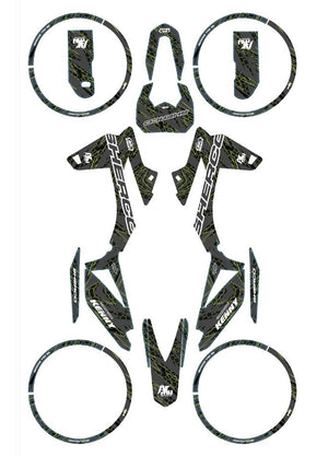 Kit déco Sherco 50cc 2017-2025 Army Nested | autocollants moto | personnalisation 50cc | armysctv