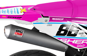 Kit déco Sherco 50cc 2017-2025 Pink Fox | autocollants moto | personnalisation 50cc | armysctv