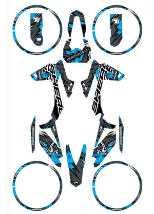 Kit déco Sherco 50cc 2017-2025 Army Rhino | autocollants moto | personnalisation 50cc | armysctv