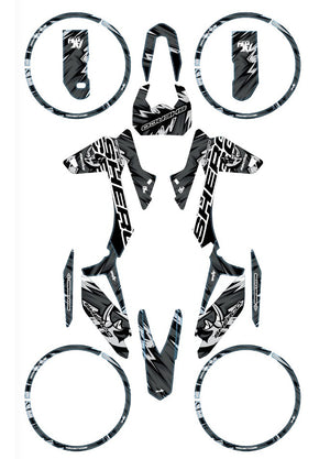 Kit déco Sherco 50cc 2017-2025 Army Rhino | autocollants moto | personnalisation 50cc | armysctv