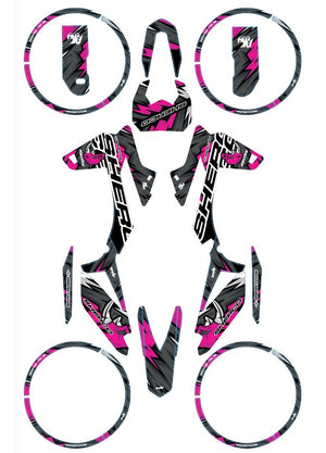 Kit déco Sherco 50cc 2017-2025 Army Rhino | autocollants moto | personnalisation 50cc | armysctv