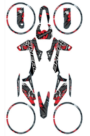 Kit déco Sherco 50cc 2017-2025 Army Rhino | autocollants moto | personnalisation 50cc | armysctv