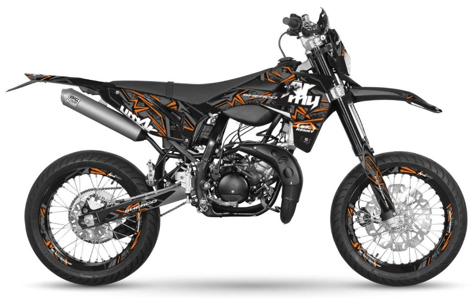 Kit déco Sherco 50cc 2017-2025 Army Redrum | autocollants moto | personnalisation 50cc | armysctv