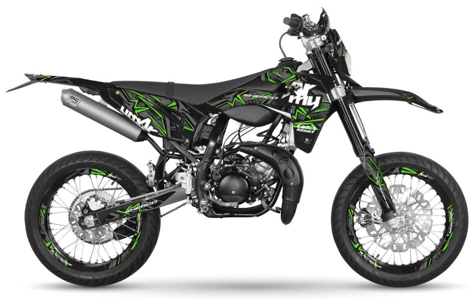 Kit déco Sherco 50cc 2017-2025 Army Redrum | autocollants moto | personnalisation 50cc | armysctv