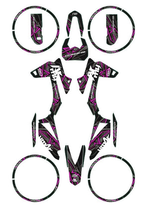 Kit déco Sherco 50cc 2017-2025 Army Redrum | autocollants moto | personnalisation 50cc | armysctv