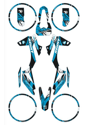 Kit déco Sherco 50cc 2017-2025 Army Runz | autocollants moto | personnalisation 50cc | armysctv