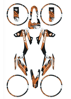 Kit déco Sherco 50cc 2017-2025 Army Runz | autocollants moto | personnalisation 50cc | armysctv