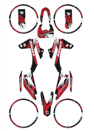 Kit déco Sherco 50cc 2017-2025 Army Runz | autocollants moto | personnalisation 50cc | armysctv