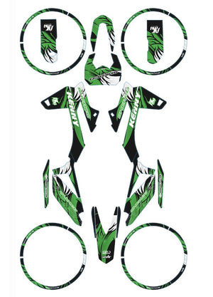 Kit déco Sherco 50cc 2017-2025 Army Runz | autocollants moto | personnalisation 50cc | armysctv