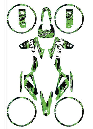 Kit déco Sherco 50cc 2017-2025 Army Velocity | autocollants moto | personnalisation 50cc | armysctv