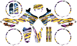 Kit déco 50cc Sherco HRD 2006-2012 Cali Gelato | autocollants moto | personnalisation 50cc | armysctv