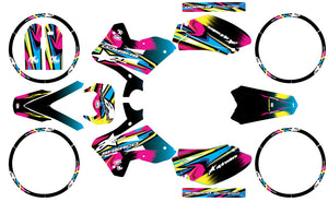 Kit déco Sherco HRD 50cc 2006-2012 Army CMYK | autocollants moto | personnalisation 50cc | armysctv