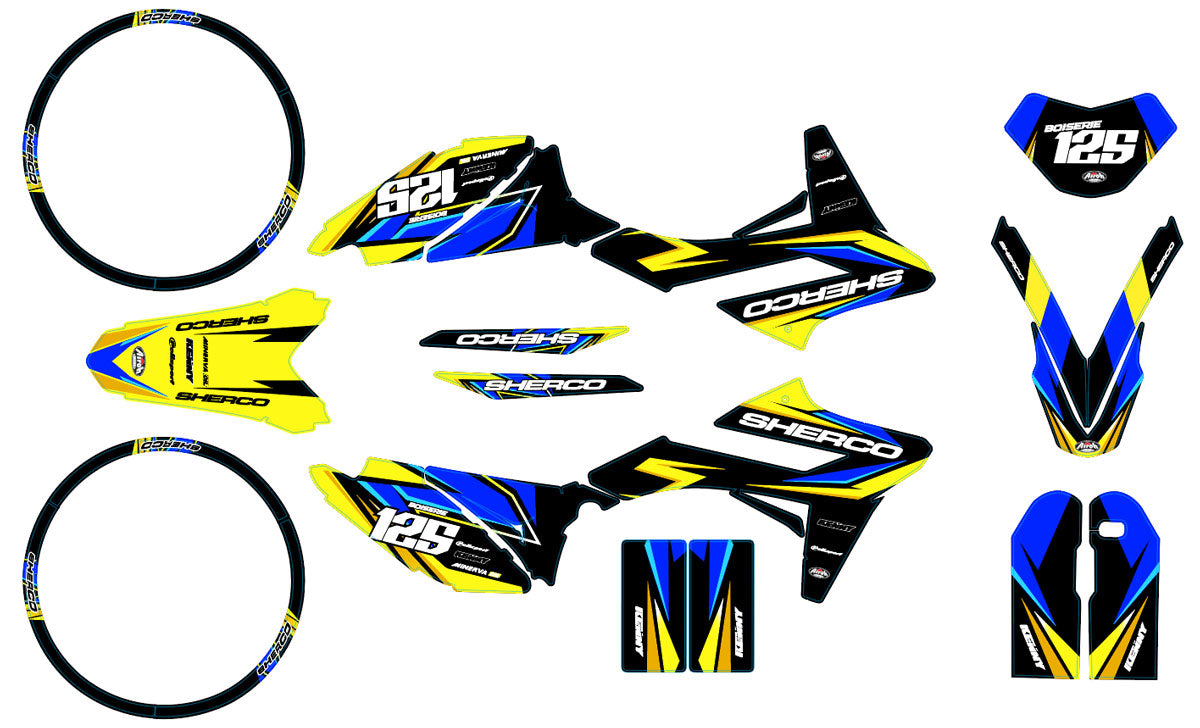 Graphic decals Sherco 50cc Army Finder - Unique and assertive look by ...