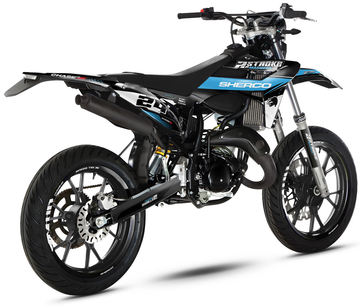 Dekorationsset Sherco 50cc 2013-2016 Wahnsinn | Motorradaufkleber | Personalisierung 50cc | armysctv