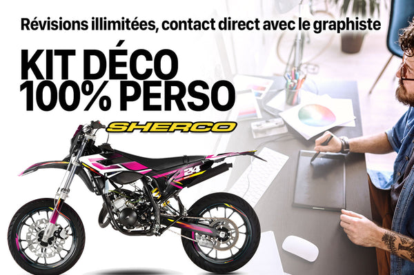 Kit déco 50cc Sherco 2013-2016 - 100% Perso