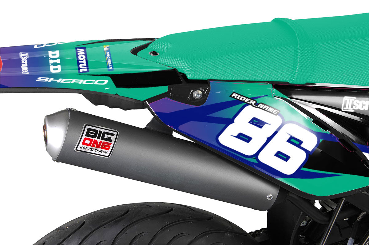 Kit pegatinas Sherco 50cc 2017-2025 Explosión Militar | pegatinas para moto | personalización 50cc | armysctv