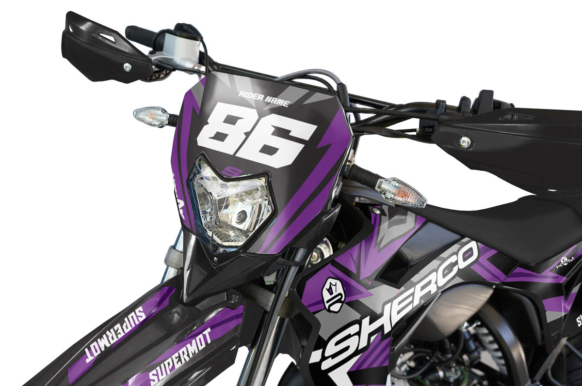 Kit pegatinas Sherco 50cc 2017-2025 Frost Racing | pegatinas para moto | personalización 50cc | armysctv