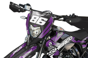 Kit déco Sherco 50cc 2017-2025 Frost Racing | autocollants moto | personnalisation 50cc | armysctv