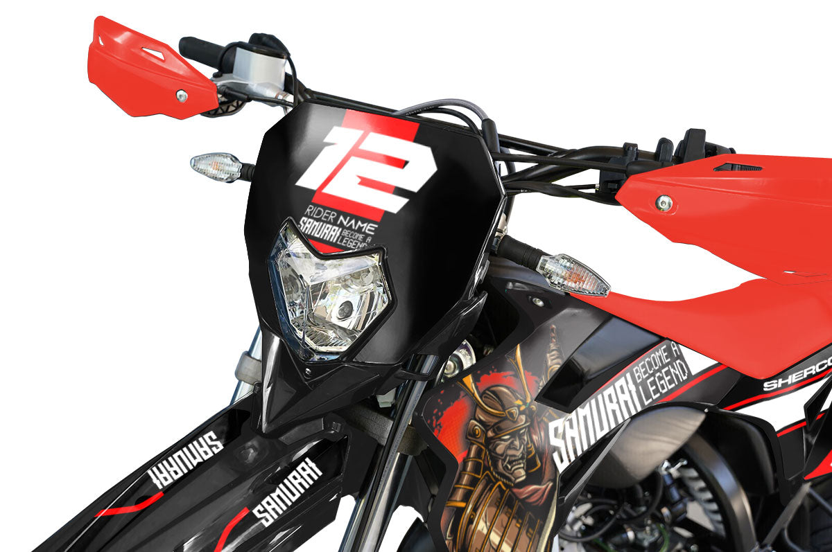 Kit pegatinas Sherco 50cc 2017-2025 Samourai | pegatinas para moto | personalización 50cc | armysctv