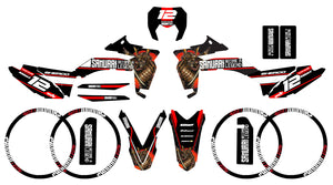 Kit déco Sherco 50cc 2017-2025 Samourai | autocollants moto | personnalisation 50cc | armysctv