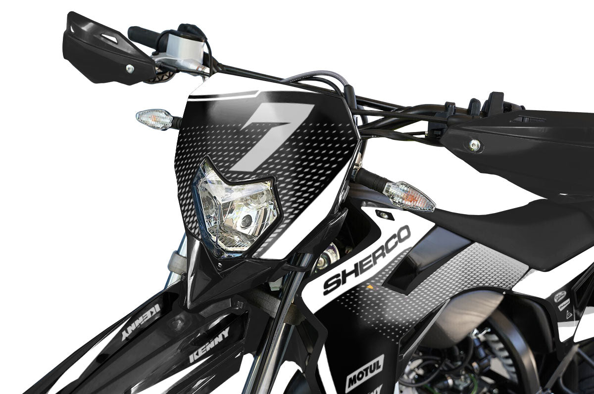 Kit pegatinas Sherco 50cc 2017-2025 Edición Plata | pegatinas para moto | personalización 50cc | armysctv